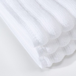 Supply High Quality Hotel White Cotton Soft Non Slip Jacquard Bath Mat