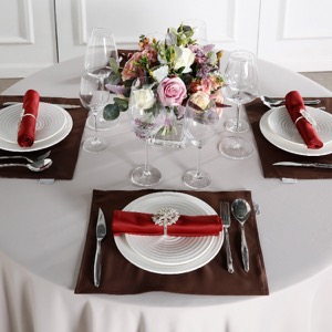 wholesale 100% polyester hotel restaurant table cloth, luxury hotel table linen