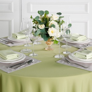 Hot Sale Large Events White Restaurant Round Table Cloth Wedding