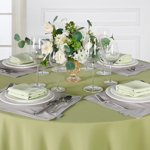 Hot Sale Large Events White Restaurant Round Table Cloth Wedding