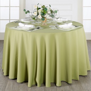 Hot Sale Large Events White Restaurant Round Table Cloth Wedding