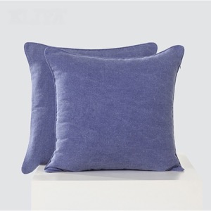 Custom Polyester Cotton Bed Hotel Square Cushion For Home Decor