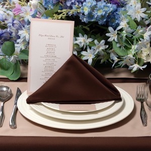 Mantel marrón rectangular rectangular cuadrado 100% poliéster mantel para fiesta de boda