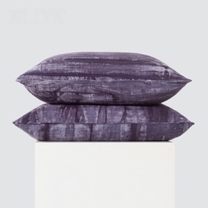 hot sale wholesale customized purple printing cushion cover for bed and sofa