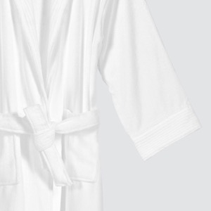 White Hotel Bath Robe Cotton Towel Bathrobe Slippers Set Unisex Bathrobe
