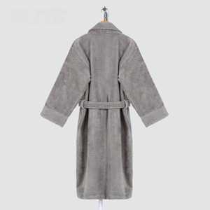 Hooded Terry Cloth Robes Women Plaid Pattern Bathrobe Robe 2023 Men's Sleepwear 100% Cotton Hotel Bathrobe