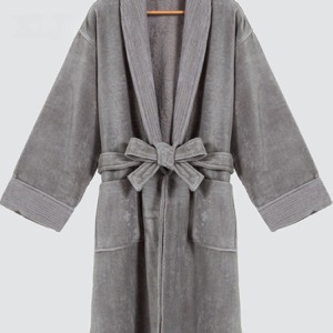 Hooded Terry Cloth Robes Women Plaid Pattern Bathrobe Robe 2023 Men's Sleepwear 100% Cotton Hotel Bathrobe