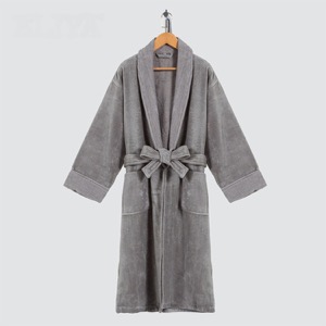 Hooded Terry Cloth Robes Women Plaid Pattern Bathrobe Robe 2023 Men's Sleepwear 100% Cotton Hotel Bathrobe