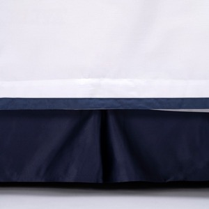 Blue Embroidery 100% Cotton Hotel Bedding Set logo Luxury 5 Star Hotel Bed Sheet Set Wholesale