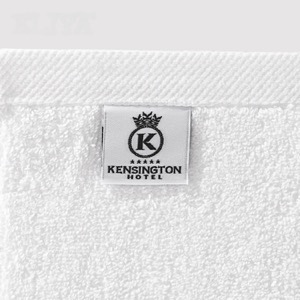 Hotel Towel Sets Pure Cotton White With Classic Plain Weave For International Market