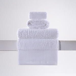 White towel sets single-loop 100% cotton with slap-up dobby border design