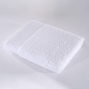 White towel sets single-loop 100% cotton with slap-up dobby border design