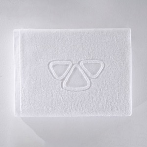 16S white towels 100% cotton soft and stylish with jacquard design for hotel use