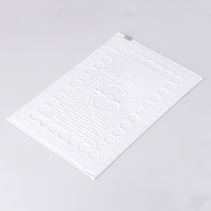 Customizable Floor Towels With Elegant Little Foot Jacquard Patterns Made By 100 Cotton