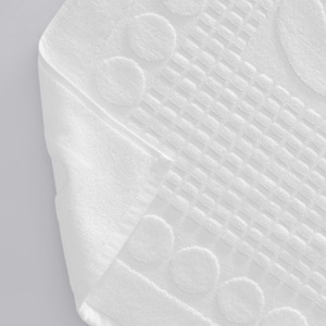 Customizable Floor Towels With Elegant Little Foot Jacquard Patterns Made By 100 Cotton