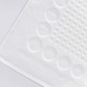 Customizable Floor Towels With Elegant Little Foot Jacquard Patterns Made By 100 Cotton