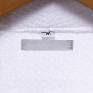 Polyester Cotton Bathrobe Soft And Lightweight White Knitted Pineapple Check Pajamas