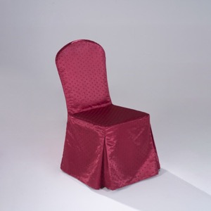 Classic 100% Polyester Banquet Chair Cover with Bow Tie for Wedding