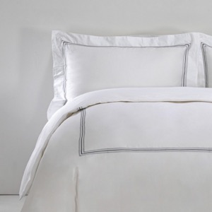 Luxury Embroidered Bedding With Satin Edging