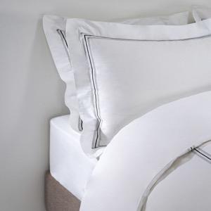 Luxury Embroidered Bedding With Satin Edging
