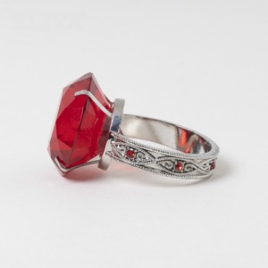 Elegant Gemstone Decor Napkin Ring