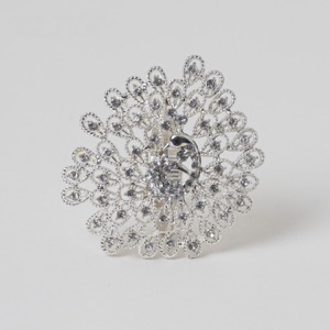 Peacock Diamond Napkin Ring
