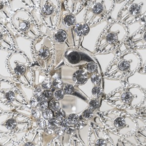 Peacock Diamond Napkin Ring
