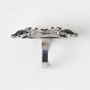 Shattered Crystal Peacock Napkin Ring