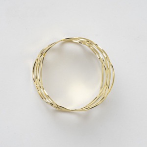 Gold Bubble Hollow Metal Napkin Ring